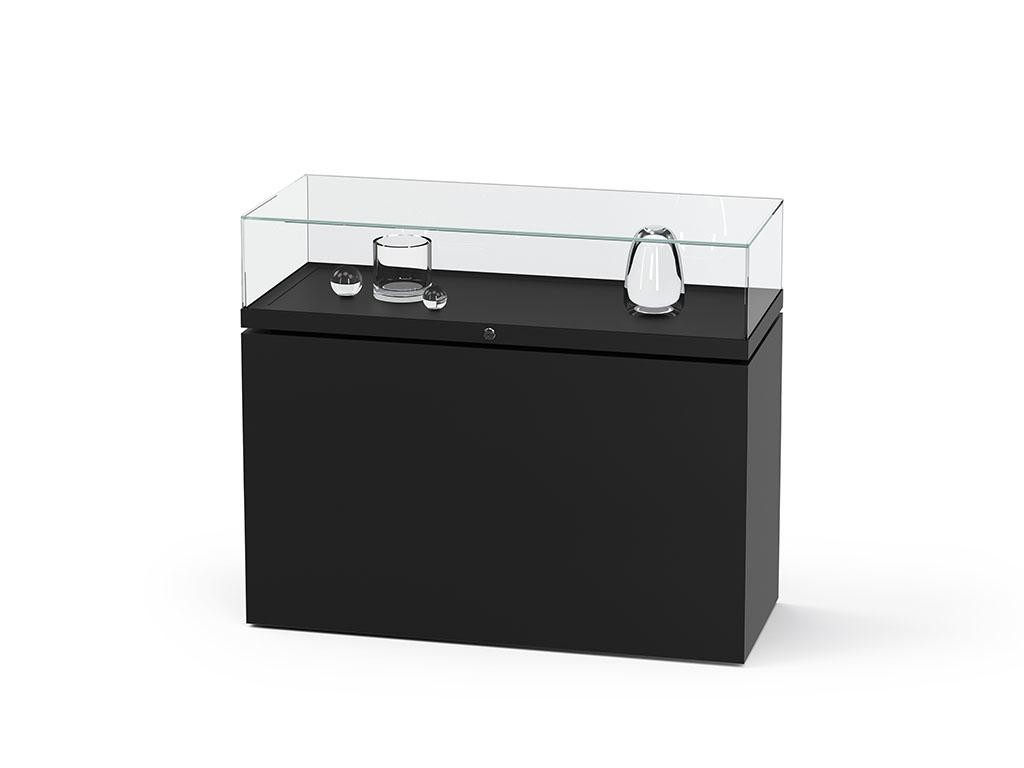 tischvitrine glas mit unterschrank